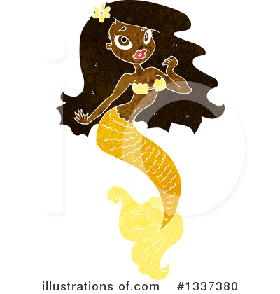 Royalty-Free (RF) Mermaid Clipart Illustration by lineartestpilot - Stock Sample #1337380