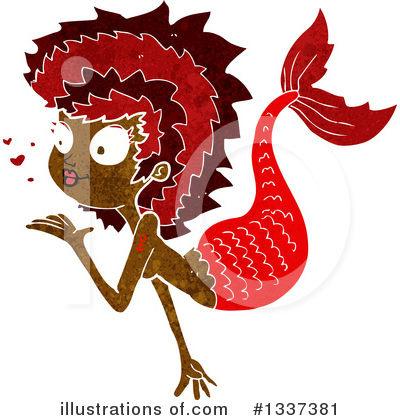 Royalty-Free (RF) Mermaid Clipart Illustration by lineartestpilot - Stock Sample #1337381