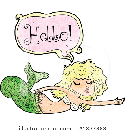 Royalty-Free (RF) Mermaid Clipart Illustration by lineartestpilot - Stock Sample #1337388