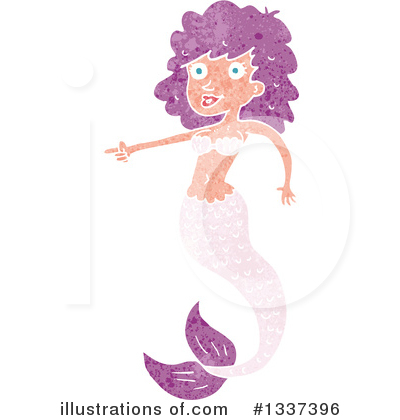 Royalty-Free (RF) Mermaid Clipart Illustration by lineartestpilot - Stock Sample #1337396
