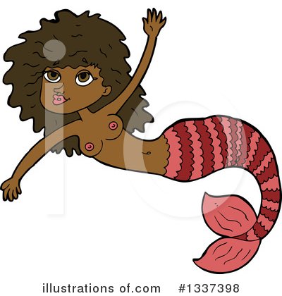 Royalty-Free (RF) Mermaid Clipart Illustration by lineartestpilot - Stock Sample #1337398