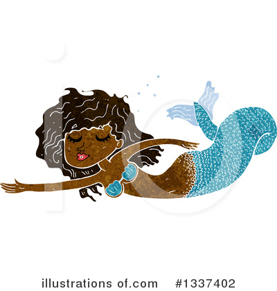 Royalty-Free (RF) Mermaid Clipart Illustration by lineartestpilot - Stock Sample #1337402