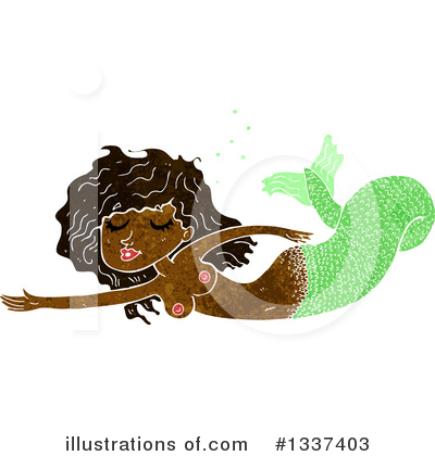Royalty-Free (RF) Mermaid Clipart Illustration by lineartestpilot - Stock Sample #1337403