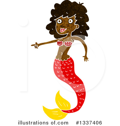 Royalty-Free (RF) Mermaid Clipart Illustration by lineartestpilot - Stock Sample #1337406