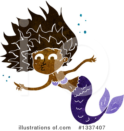 Royalty-Free (RF) Mermaid Clipart Illustration by lineartestpilot - Stock Sample #1337407