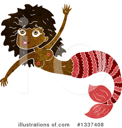 Royalty-Free (RF) Mermaid Clipart Illustration by lineartestpilot - Stock Sample #1337408
