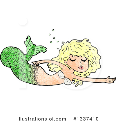 Royalty-Free (RF) Mermaid Clipart Illustration by lineartestpilot - Stock Sample #1337410