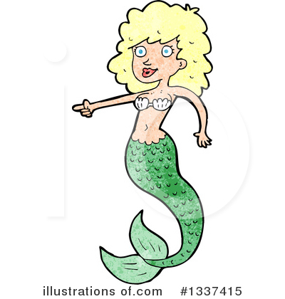 Royalty-Free (RF) Mermaid Clipart Illustration by lineartestpilot - Stock Sample #1337415
