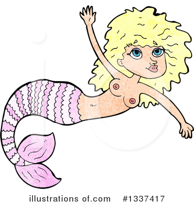 Royalty-Free (RF) Mermaid Clipart Illustration by lineartestpilot - Stock Sample #1337417