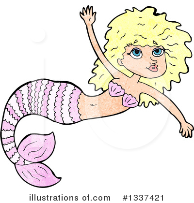 Royalty-Free (RF) Mermaid Clipart Illustration by lineartestpilot - Stock Sample #1337421
