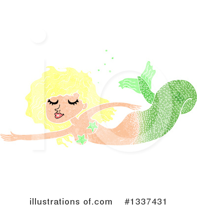Royalty-Free (RF) Mermaid Clipart Illustration by lineartestpilot - Stock Sample #1337431