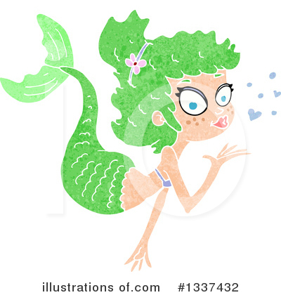 Royalty-Free (RF) Mermaid Clipart Illustration by lineartestpilot - Stock Sample #1337432