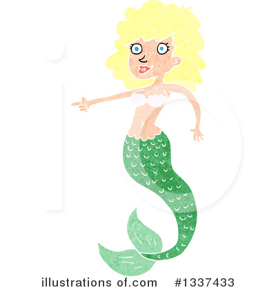 Royalty-Free (RF) Mermaid Clipart Illustration by lineartestpilot - Stock Sample #1337433