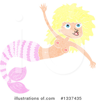 Royalty-Free (RF) Mermaid Clipart Illustration by lineartestpilot - Stock Sample #1337435