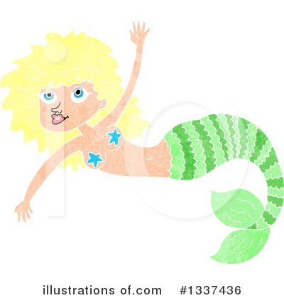 Royalty-Free (RF) Mermaid Clipart Illustration by lineartestpilot - Stock Sample #1337436