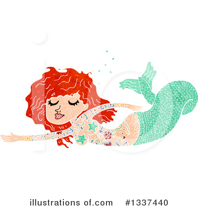 Royalty-Free (RF) Mermaid Clipart Illustration by lineartestpilot - Stock Sample #1337440