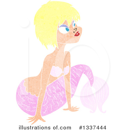 Royalty-Free (RF) Mermaid Clipart Illustration by lineartestpilot - Stock Sample #1337444