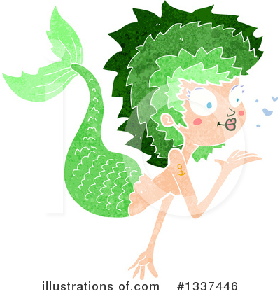 Royalty-Free (RF) Mermaid Clipart Illustration by lineartestpilot - Stock Sample #1337446