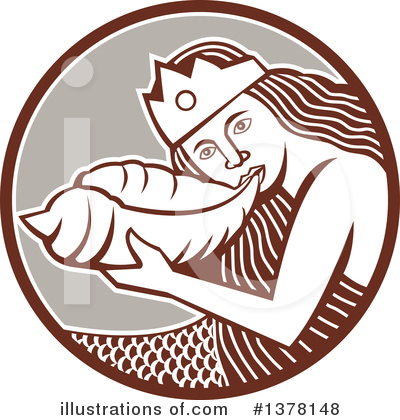 Mermaid Clipart #1378148 by patrimonio