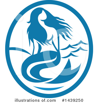 Mermaid Clipart #1439250 by patrimonio
