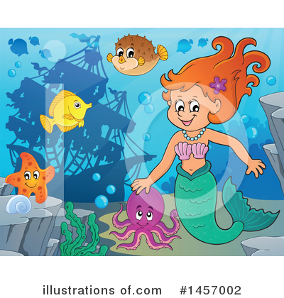 Mermaid Clipart #1457002 by visekart