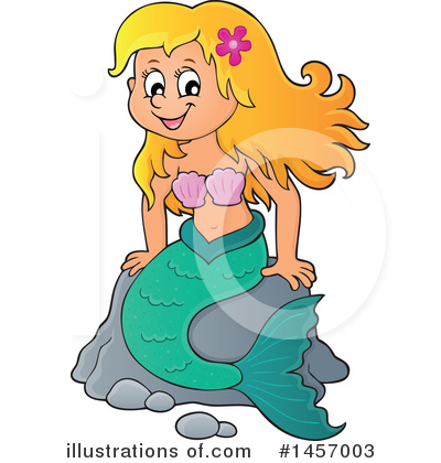 Royalty-Free (RF) Mermaid Clipart Illustration by visekart - Stock Sample #1457003