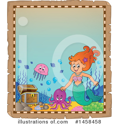Royalty-Free (RF) Mermaid Clipart Illustration by visekart - Stock Sample #1458458