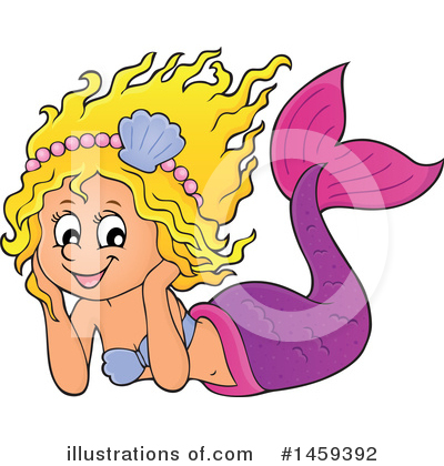Royalty-Free (RF) Mermaid Clipart Illustration by visekart - Stock Sample #1459392