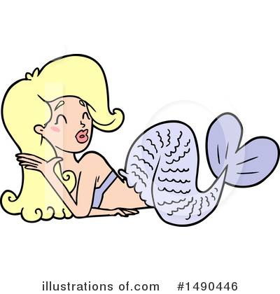 Royalty-Free (RF) Mermaid Clipart Illustration by lineartestpilot - Stock Sample #1490446