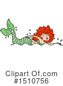 Mermaid Clipart #1510756 by lineartestpilot