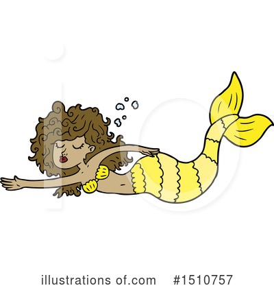 Royalty-Free (RF) Mermaid Clipart Illustration by lineartestpilot - Stock Sample #1510757