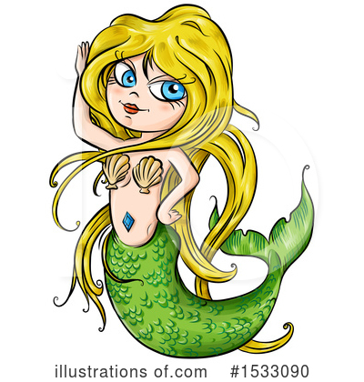 Royalty-Free (RF) Mermaid Clipart Illustration by Domenico Condello - Stock Sample #1533090