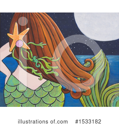 Royalty-Free (RF) Mermaid Clipart Illustration by Maria Bell - Stock Sample #1533182