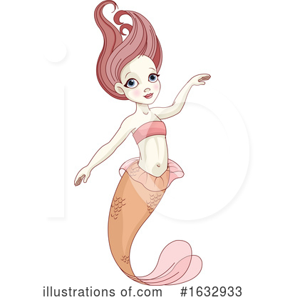 Mermaid Clipart #1632933 by Pushkin