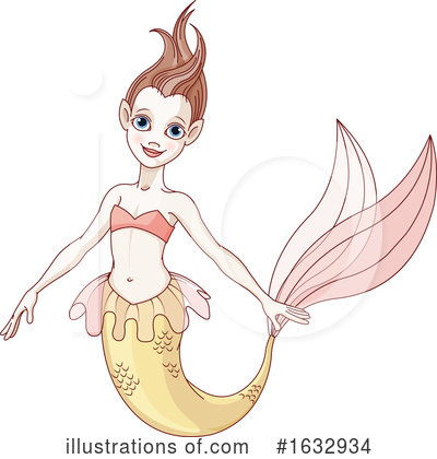 Mermaid Clipart #1632934 by Pushkin