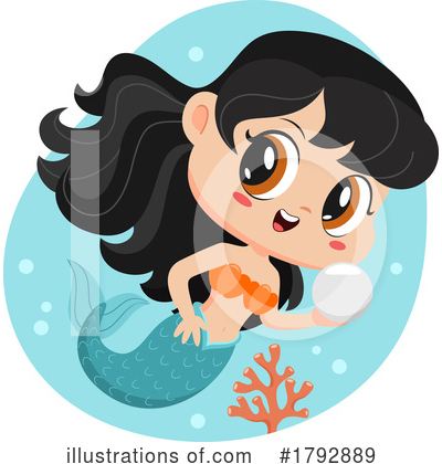 Mermaid Clipart #1792889 by Hit Toon