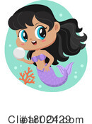 Mermaid Clipart #1802429 by Hit Toon