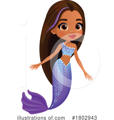 Mermaid Clipart #1802943 by Vector Tradition SM