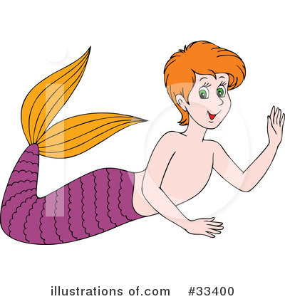 Royalty-Free (RF) Mermaid Clipart Illustration by Alex Bannykh - Stock Sample #33400