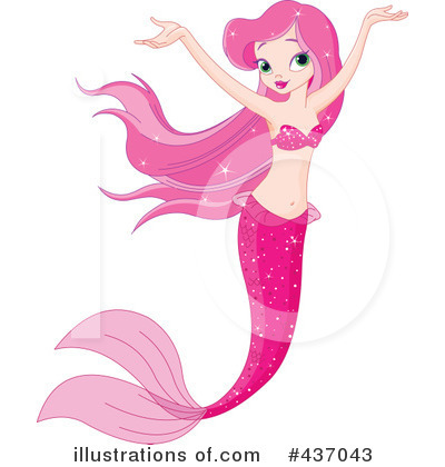 Mermaid Clipart #437043 by Pushkin