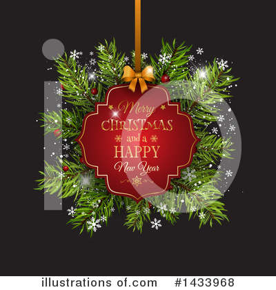 Royalty-Free (RF) Merry Christmas Clipart Illustration by KJ Pargeter - Stock Sample #1433968