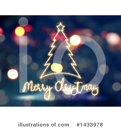 Royalty-Free (RF) Merry Christmas Clipart Illustration by KJ Pargeter - Stock Sample #1433978