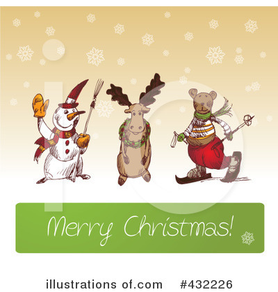 Christmas Greeting Clipart #432226 by Eugene