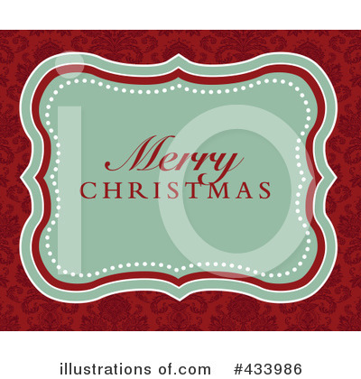 Royalty-Free (RF) Merry Christmas Clipart Illustration by BestVector - Stock Sample #433986