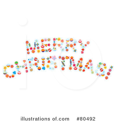 Royalty-Free (RF) Merry Christmas Clipart Illustration by Alex Bannykh - Stock Sample #80492