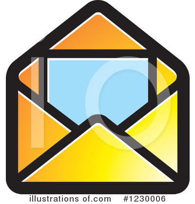 Envelope Clipart #1230006 by Lal Perera