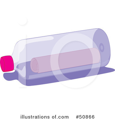 Royalty-Free (RF) Message In A Bottle Clipart Illustration by Cherie Reve - Stock Sample #50866