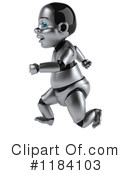 Metal Baby Robot Clipart #1184103 by Julos