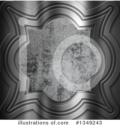 Royalty-Free (RF) Metal Background Clipart Illustration by KJ Pargeter - Stock Sample #1349243