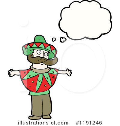 Mexican Man Clipart #1191246 by lineartestpilot